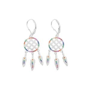 ARO LARGO ATRAPASUEÑOS MICROCIRCÓN CON BROCHE