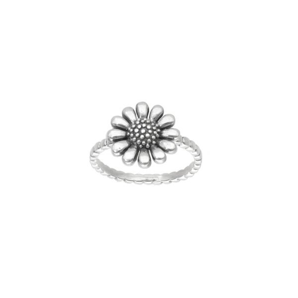 ANILLO MARGARITA PLATA ENVEJECIDA