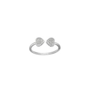 ANILLO CORAZÓN MICROCIRCÓN AJUSTABLE