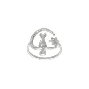 ANILLO GATO EN LA LUNA AJUSTABLE