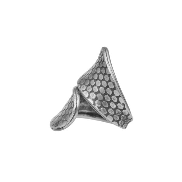 ANILLO PUNTOS ENVOLVENTE HECHO A MANO - Imagen 2