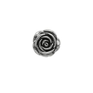 COLGANTE ROSA ENVEJECIDA PLATA INFLADA