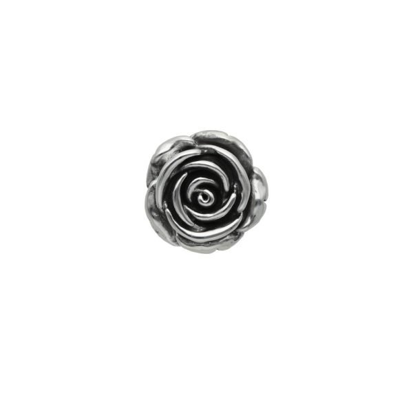COLGANTE ROSA ENVEJECIDA PLATA INFLADA