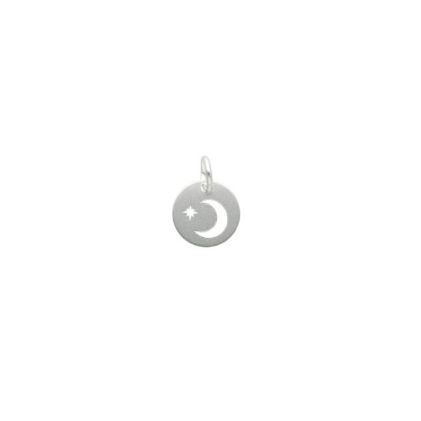 COLGANTE MEDALLA LUNA Y ESTRELLA