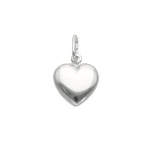 COLGANTE CORAZÓN MEDIANO PLATA INFLADA