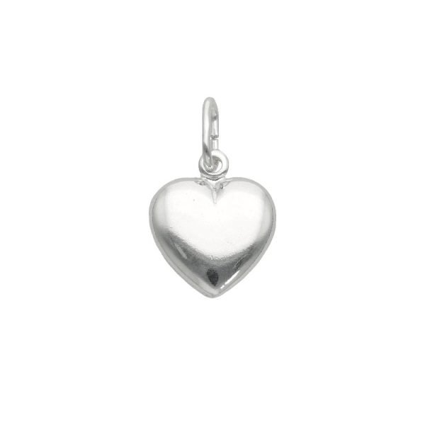 COLGANTE CORAZÓN MEDIANO PLATA INFLADA