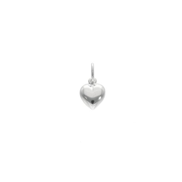 COLGANTE CORAZÓN PLATA INFLADA