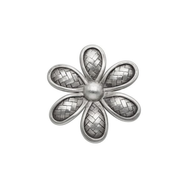 COLGANTE FLOR TEJIDA HECHO A MANO