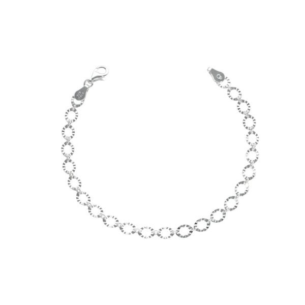 PULSERA ESFERAS CALADAS SATINADAS