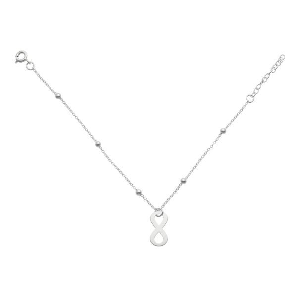 PULSERA DE BOLITAS INFINITO COLGANTE