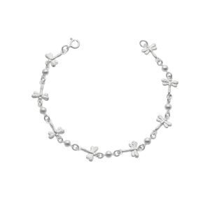 PULSERA LIBÉLULAS Y ESFERAS