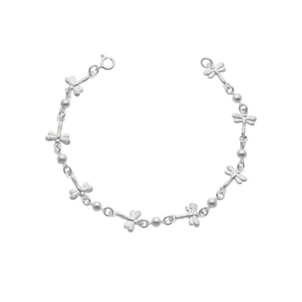 PULSERA LIBÉLULAS Y ESFERAS