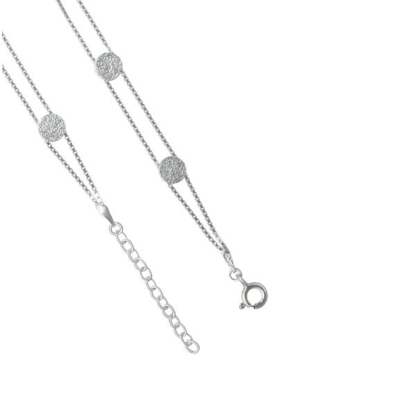 PULSERA DOBLE ESFERAS SATINADAS