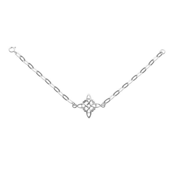 PULSERA LIMADA NUDO DE BRUJA