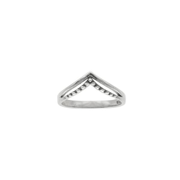 ANILLO EN PUNTA PLATA ENVEJECIDA
