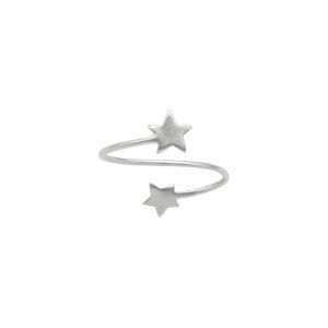 ANILLO DOS ESTRELLAS AJUSTABLE