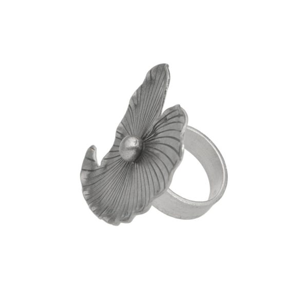 ANILLO AJUSTABLE HOJA HECHO A MANO - Imagen 2