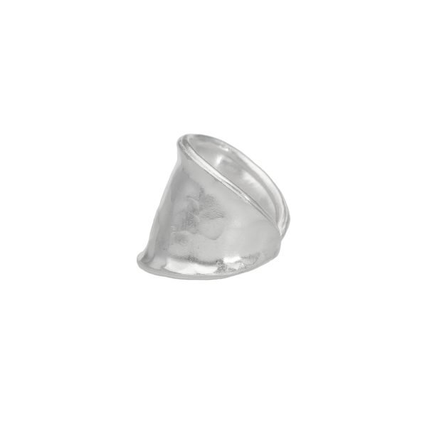 ANILLO AJUSTABLE MARTILLADO HECHO A MANO - Imagen 2