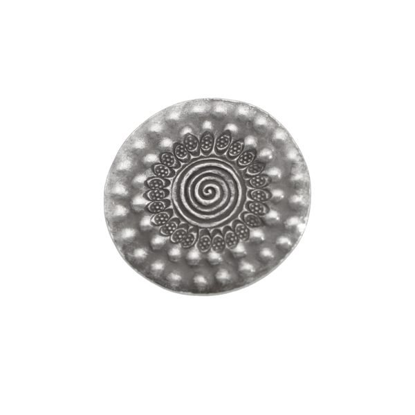 ANILLO AJUSTABLE CIRCULAR HECHA A MANO - Imagen 2