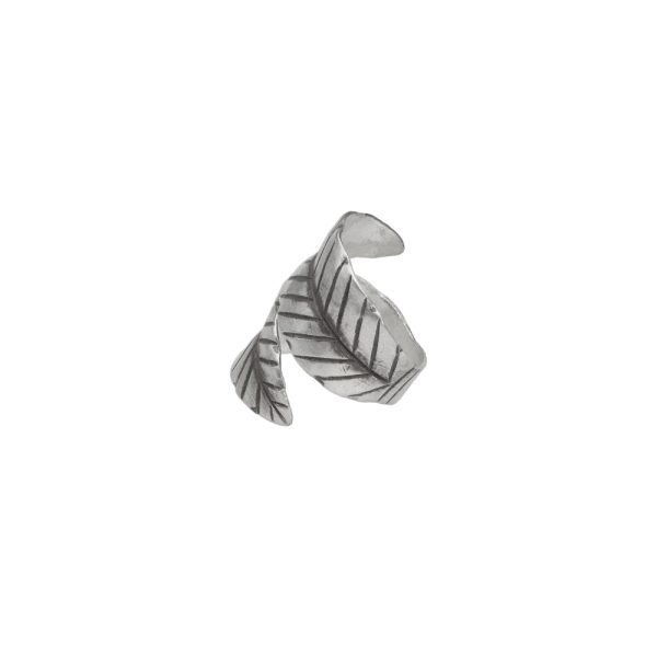 ANILLO AJUSTABLE HOJA ENVOLVENTE HECHA A MANO - Imagen 2