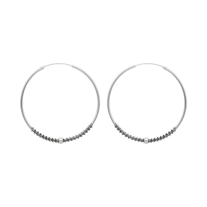 ARGOLLA BALI BOLAS PLATA ENVEJECIDA