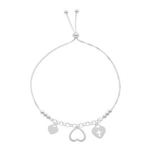 PULSERA AJUSTABLE CORAZONES