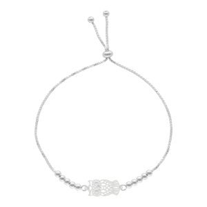 PULSERA AJUSTABLE BÚHO CON BOLITAS