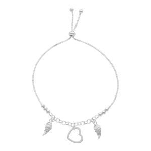 PULSERA AJUSTABLE CORAZÓN ALA
