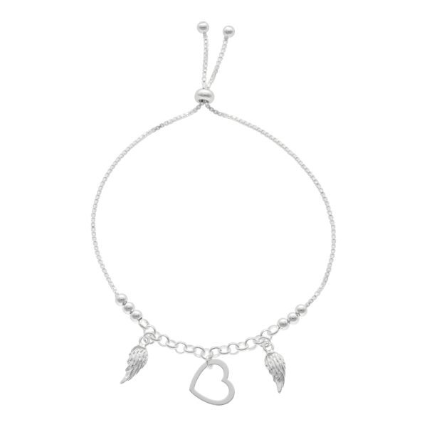 PULSERA AJUSTABLE CORAZÓN ALA