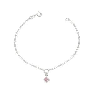 PULSERA CIRCÓN CUADRADO COLGANTE