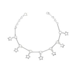 PULSERA ESTRELLA CALADA COLGANDO