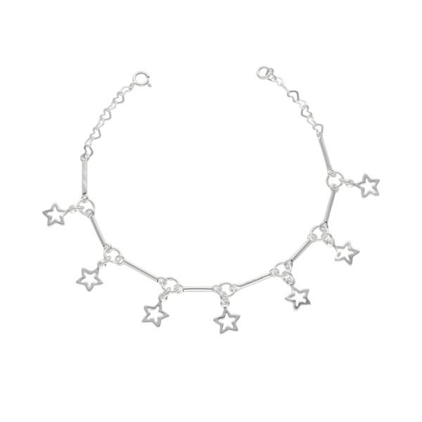 PULSERA ESTRELLA CALADA COLGANDO