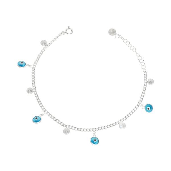 PULSERA OJOS TURCOS Y CIRCONES