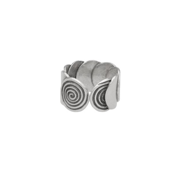ANILLO ESPIRALES HECHO A MANO - Imagen 2