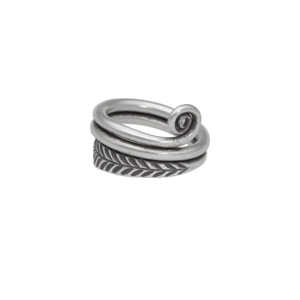 ANILLO AJUSTABLE HOJA  HECHO A MANO - Imagen 2