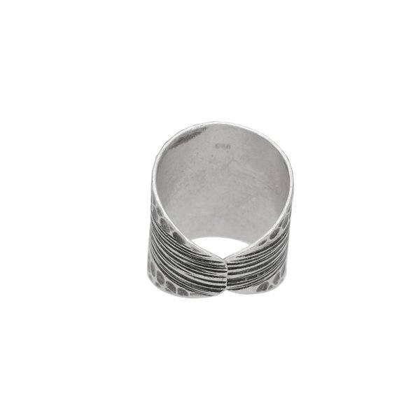 ANILLO PUNTOS LÍNEAS HECHO A MANO - Imagen 2