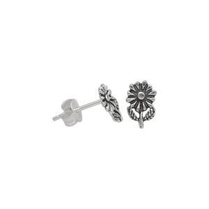 ARO MARGARITA MINIATURA PLATA ENVEJECIDA