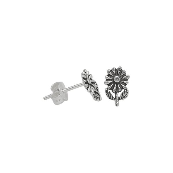 ARO MARGARITA MINIATURA PLATA ENVEJECIDA