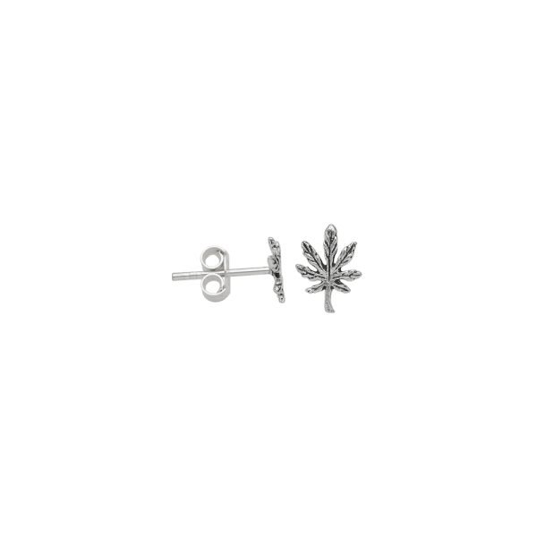 ARO HOJA MINIATURA PLATA ENVEJECIDA