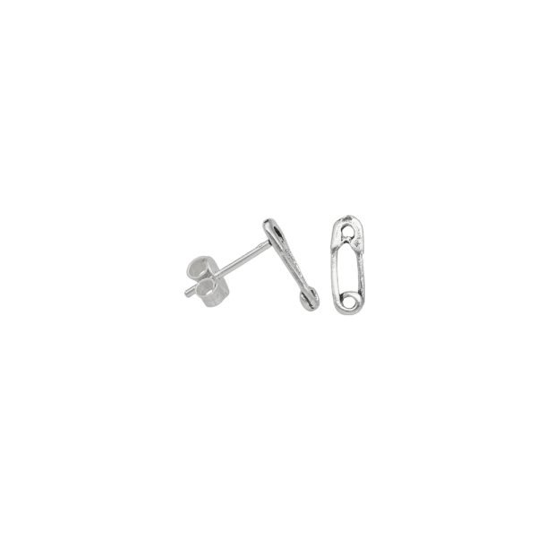 ARO ALFILER MINIATURA PLATA ENVEJECIDA