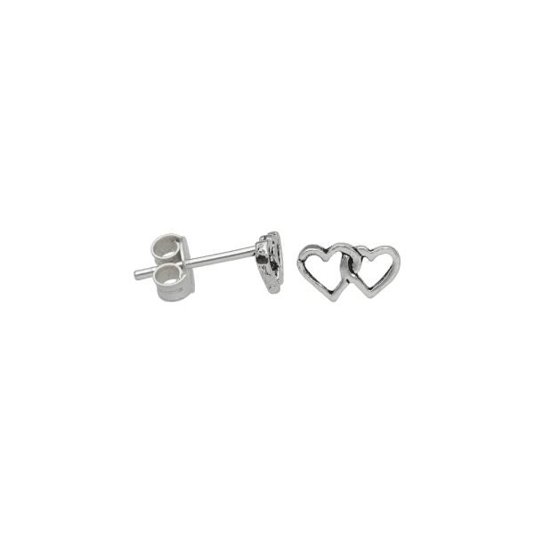 ARO CORAZONES MINIATURA PLATA ENVEJECIDA