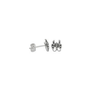 ARO MARIPOSA MINIATURA PLATA ENVEJECIDA