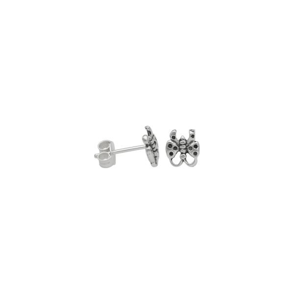 ARO MARIPOSA MINIATURA PLATA ENVEJECIDA