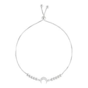 PULSERA AJUSTABLE, LUNA, ESTRELLA BOLITAS
