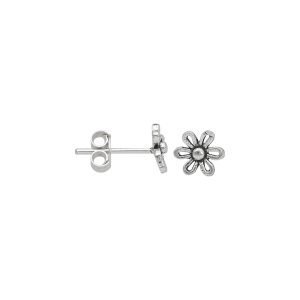 ARO MARGARITA MINIATURA PLATA ENVEJECIDA