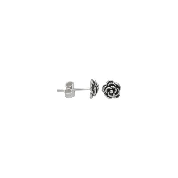 ARO FLOR MINIATURA PLATA ENVEJECIDA