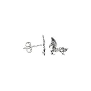 ARO UNICORNIO MINIATURA PLATA ENVEJECIDA