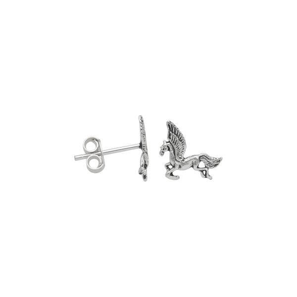 ARO UNICORNIO MINIATURA PLATA ENVEJECIDA