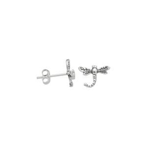 ARO LIBÉLULA MINIATURA PLATA ENVEJECIDA