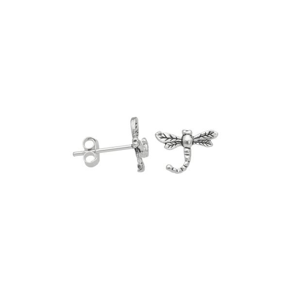 ARO LIBÉLULA MINIATURA PLATA ENVEJECIDA